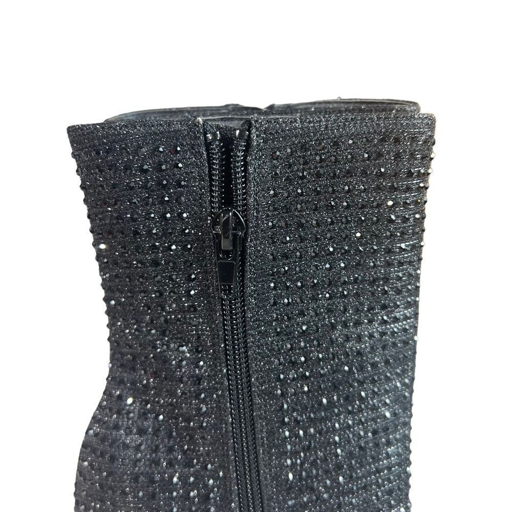 Glaze Brand Sexy Black Dazzle Studded Boots - Picture 5 of 9
